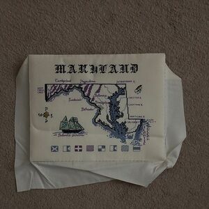 Maryland Cross-Stitch Map Art